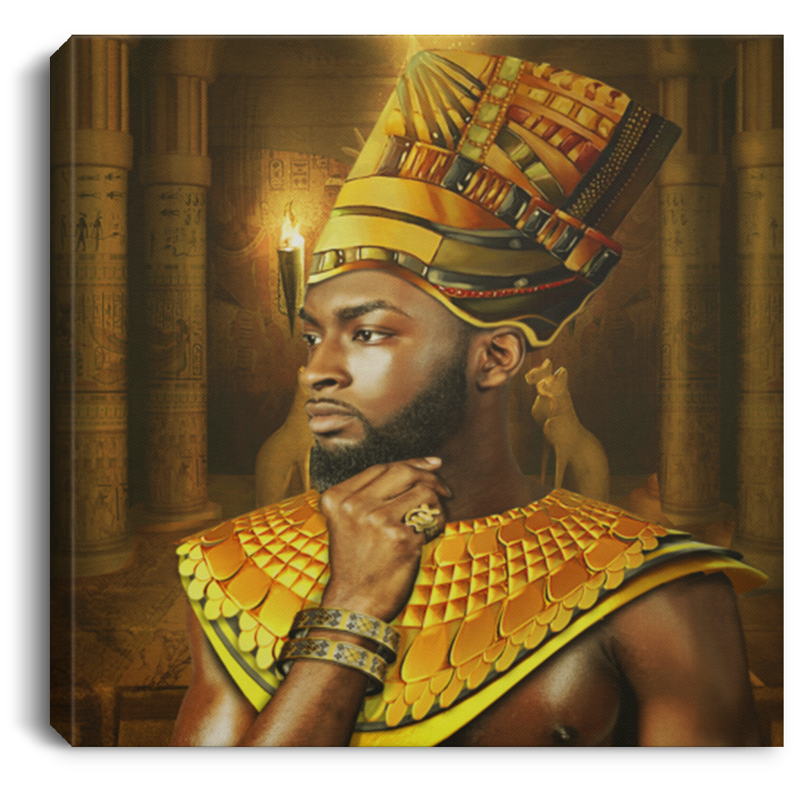 Black Man Egyptian Pharaoh by Crowned Us